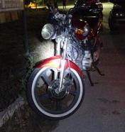 Otomobille çarpışan motosikletin sürücüsü yaralandı