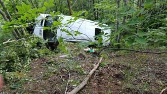 Ordu'da minibüs şarampole yuvarlandı: 11 yaralı