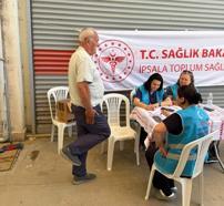 Edirne’de halk pazarında vatandaşlara sağlık testi yapıldı
