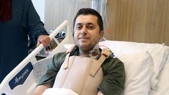 Aortu yırtılan hasta, yapay damarla hayata tutundu