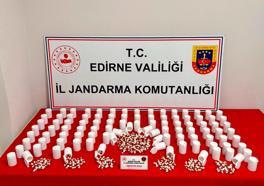 Edirne’de 5 bin 679 sentetik ecza ele geçirildi; 2 gözaltı