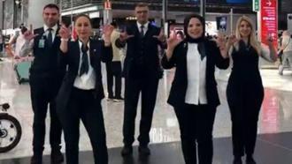 İstanbul Havalimanı çalışanlarından Milli Takım'a destek videosu