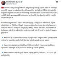 İletişim Başkanı Duran: Kamuda yapay zeka kullanımına yönelik öncü bir model ortaya koyduk