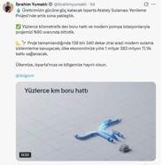 Isparta Atabey Sulaması Yenileme Projesi'nde sona yaklaşıldı