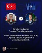 Genelkurmay Başkanı Bayraktaroğlu, Avrupa Müttefik Yüksek Komutanı Grynkewich ile görüştü