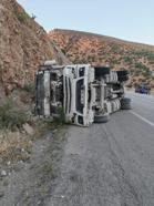 Kilis’te beton mikseri devrildi; 1 yaralı