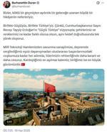 İletişim Başkanı Duran: Birlikte güçlüyüz, birlikte Türkiye’yiz