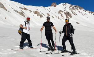 Erciyes’te haziran ayında kayak keyfi