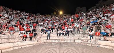Milli maç Antiphellos Antik Tiyatrosu'nda izlendi