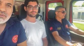 İtfaiye ekibi, asansörde mahsur kalan öğrenciyi kurtarıp sınava yetiştirdi