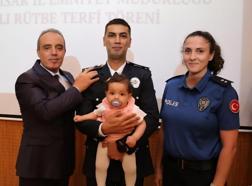 Emniyette rütbe terfi töreni