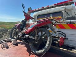 Plakasız ve hurda motosikletin ehliyetsiz sürücüsüne 86 bin lira ceza