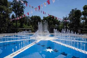 Büyükpark'ın simge havuzu yenilendi