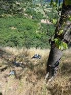 Şarampole devrilen motosikletin sürücüsü hayatını kaybetti
