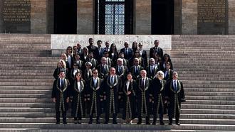 Uyuşmazlık Mahkemesi üyelerinden Anıtkabir'e ziyaret
