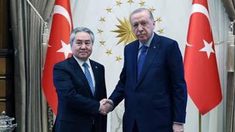 Cumhurbaşkanı Erdoğan, Kırgızistan Dışişleri Bakanı Kulubayev ile görüştü