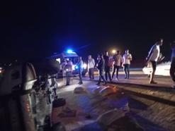 Mardin’de takla atan hafif ticari aracın sürücüsü yaralandı