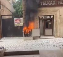 Midyat’ta elektrik panosu yandı