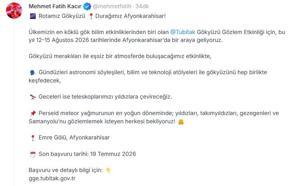 TÜBİTAK Gökyüzü Gözlem Etkinliği, Afyonkarahisar'da yapılacak