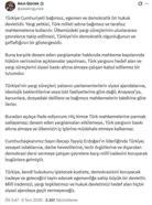 Bakan Gürlek: Türkiye'de yargı süreçleri bağımsız mahkemelerin takdirine göre ilerler