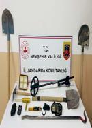 Nevşehir’de kaçak kazıya 6 gözaltı