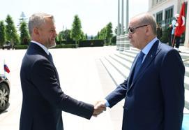 Cumhurbaşkanı Erdoğan, Slovakya Cumhurbaşkanı Pellegrini ile görüştü