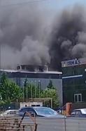 Sakarya'da fabrika yangını söndürüldü
