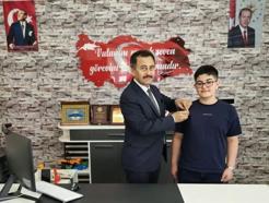LGS birincisi altınla ödüllendirildi