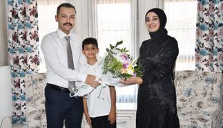 Kaymakam Oğuztürk'ten şehit ailesine ziyaret
