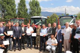 Erzurum’da orman köylüsüne traktör ve ekipman desteği