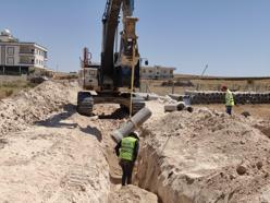 Mardin’de 1200 metrelik atık su şebeke hattı inşa ediliyor