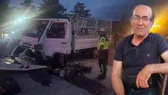 Kamyonet ile çarpışan motosiklet sürücüsü yaşamını yitirdi
