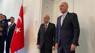 TBMM Başkanı Kurtulmuş, Bahçeli'yi ziyaret etti