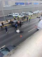 İki araca çarpan motosikletin sürücüsü uzman çavuş öldü