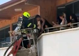 Otel odasında çıkan yangın söndürüldü; mahsur kalan 9 kişi kurtarıldı