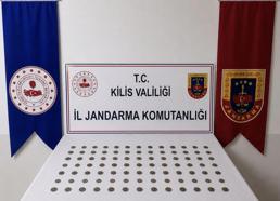 Kilis’te 107 tarihi sikke ele geçirildi; 1 gözaltı