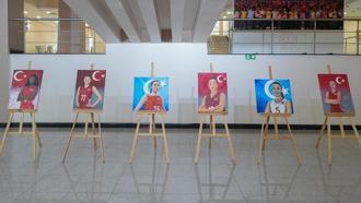 'Filenin Sultanları'nın şampiyonluğu resim sergisiyle ölümsüzleştirildi