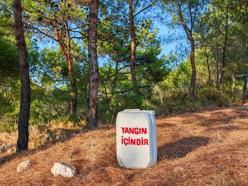 Ayvalık'ta orman yangınlarına karşı 'su bidonlu' önlem