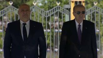 Cumhurbaşkanı Erdoğan, Lübnan Cumhurbaşkanı Avn'ı resmi törenle karşıladı