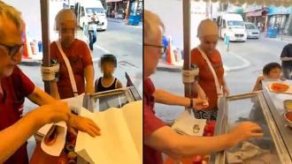 Çocuğu için lahmacun almak isteyen kadına '5'ten az satmam' diyen seyyar satıcının tezgahı kaldırıldı