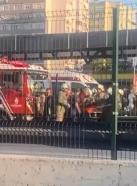 Bahçelievler'de metrobüsün çarptığı kadın ağır yaralandı