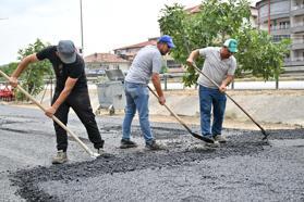 Kula Seyitali Mahallesi'nde sıcak asfalt çalışması tamamlandı