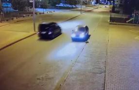 Otomobilleriyle ters yönde ilerlediler, o anlar kamerada