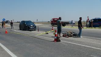 Kilis'te otomobil ile çarpışan motosikletin sürücüsü öldü