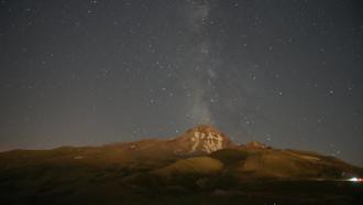 Erciyes'te 2 bin 650 metre yükseklikte meteor yağmuru