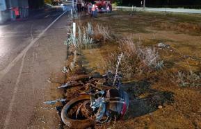 İş makinesi ile motosiklet çarpıştı: 1 ölü