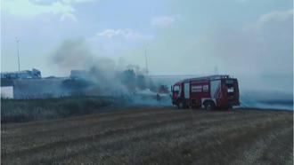 Silivri'de tarlada yangın - 1