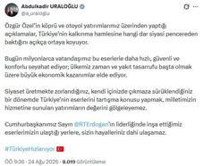Bakan Uraloğlu: Eserlerimizin ulaştığı yerlere, sizin hayalleriniz dahi ulaşamaz