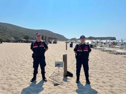 Patara'da Caretta caretta yuvalarında jandarmadan denetim