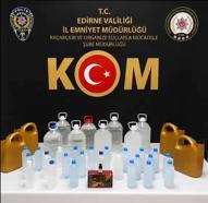 Edirne’de sahte içki operasyonu